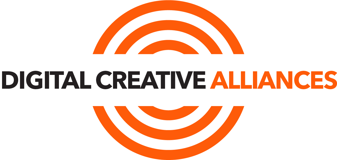 digital creative alliances orange accent